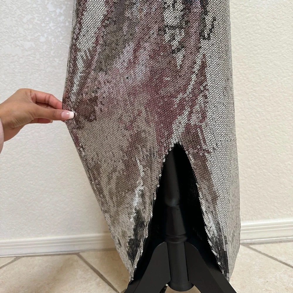 Grayscale Sequin Maxi Skirt - Picture 4 of 6